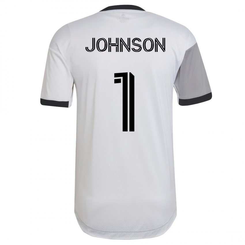 Kinder Sean Johnson #1 Weiß Auswärtstrikot Trikot 2023/24 T-Shirt Belgien