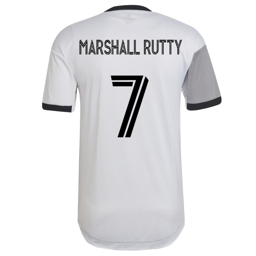 Kinder Jahkeele Marshall-Rutty #7 Weiß Auswärtstrikot Trikot 2023/24 T-Shirt Belgien