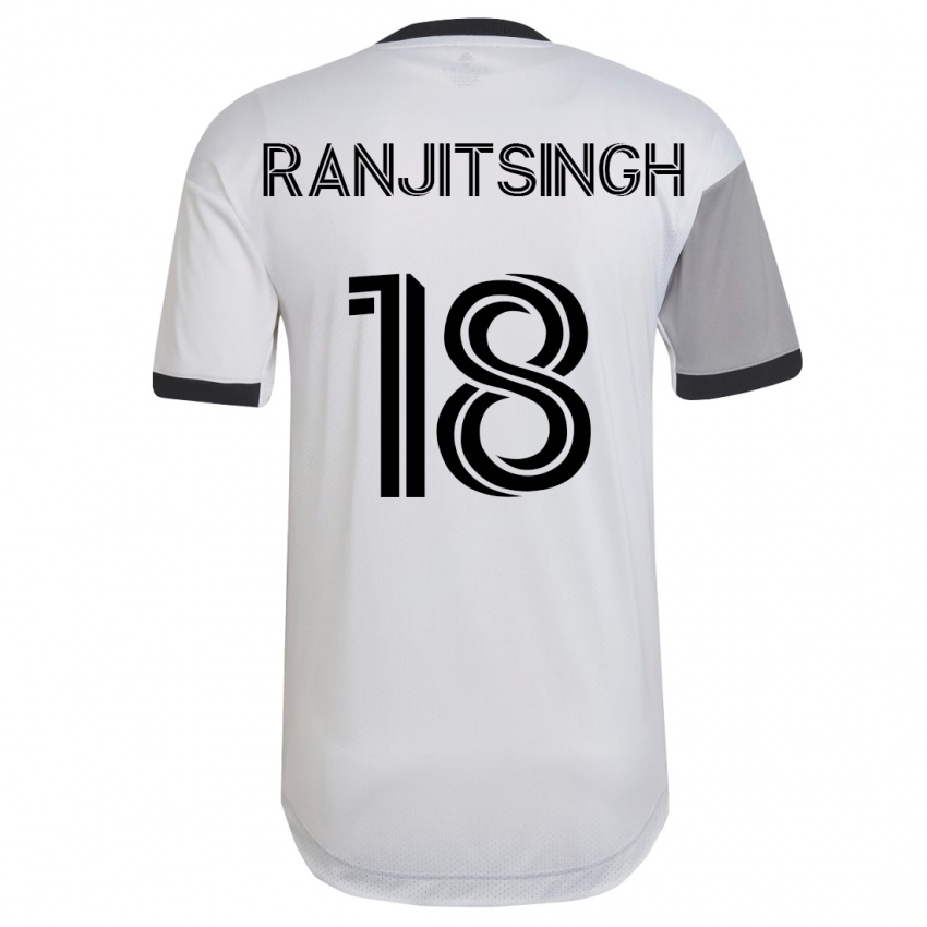 Kinder Greg Ranjitsingh #18 Weiß Auswärtstrikot Trikot 2023/24 T-Shirt Belgien