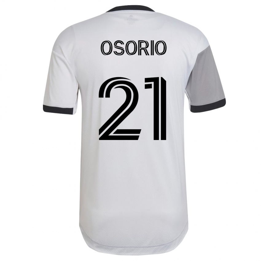 Kinder Jonathan Osorio #21 Weiß Auswärtstrikot Trikot 2023/24 T-Shirt Belgien