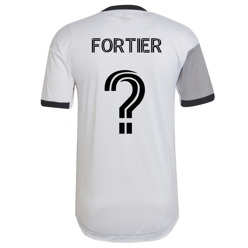 Kinder Tim Fortier #0 Weiß Auswärtstrikot Trikot 2023/24 T-Shirt Belgien