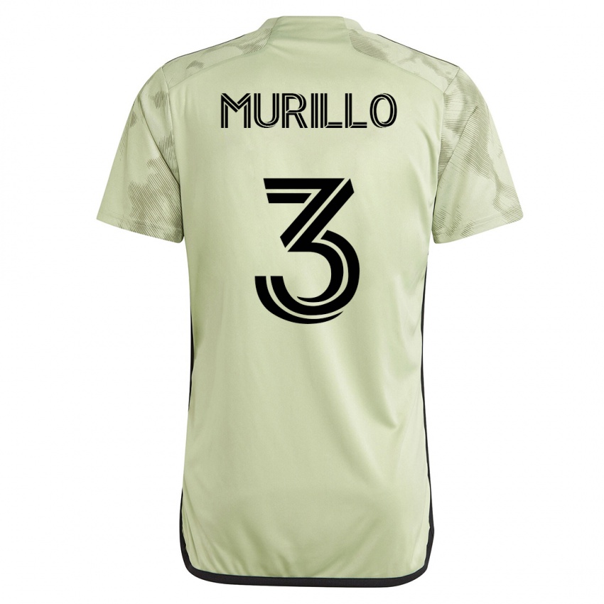 Kinder Jesús Murillo #3 Grün Auswärtstrikot Trikot 2023/24 T-Shirt Belgien