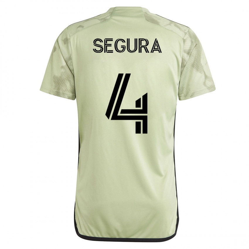 Kinder Eddie Segura #4 Grün Auswärtstrikot Trikot 2023/24 T-Shirt Belgien