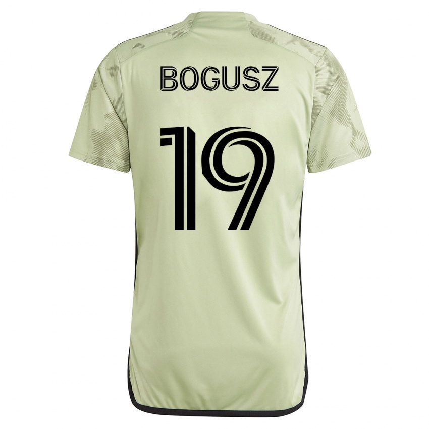 Kinder Mateusz Bogusz #19 Grün Auswärtstrikot Trikot 2023/24 T-Shirt Belgien