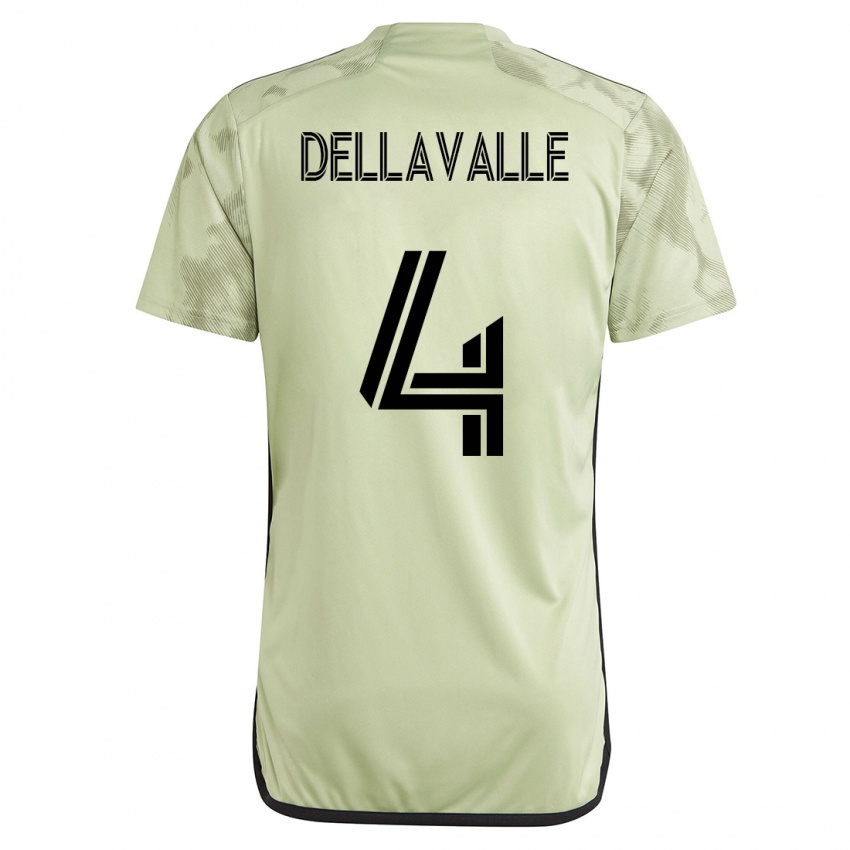 Kinder Lorenzo Dellavalle #4 Grün Auswärtstrikot Trikot 2023/24 T-Shirt Belgien