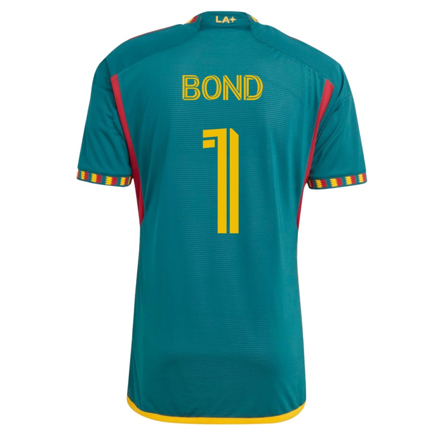 Kinder Jonathan Bond #1 Grün Auswärtstrikot Trikot 2023/24 T-Shirt Belgien