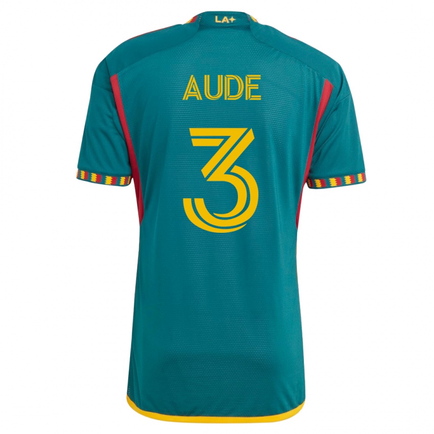 Kinder Julián Aude #3 Grün Auswärtstrikot Trikot 2023/24 T-Shirt Belgien