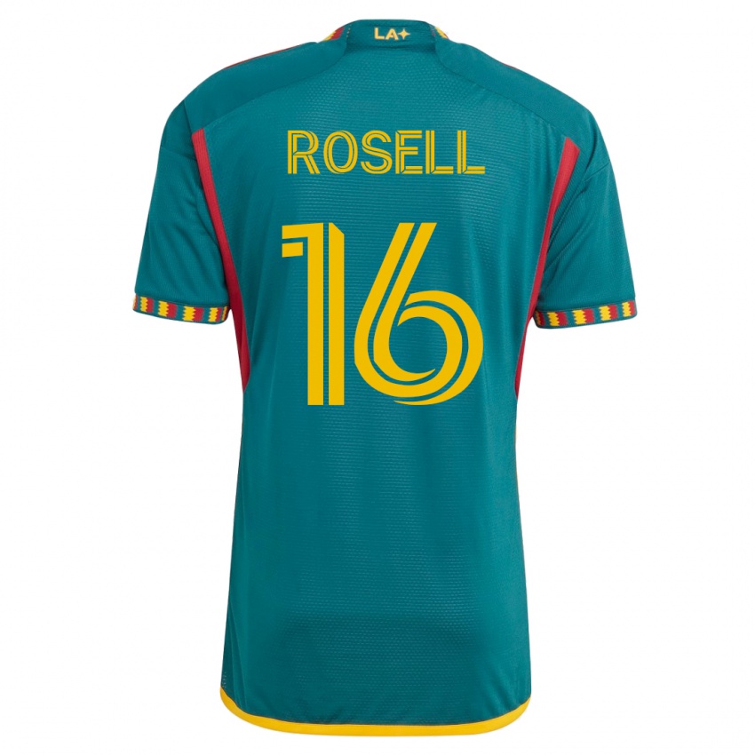 Kinderen Uri Rosell #16 Groente Uitshirt Uittenue 2023/24 T-Shirt België