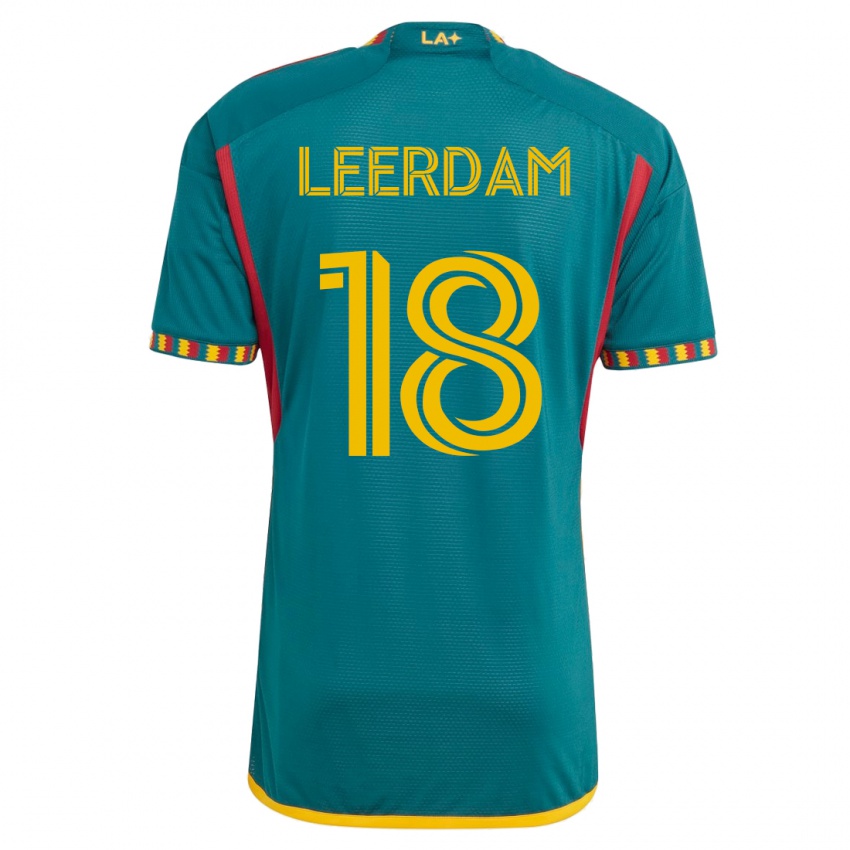 Kinderen Kelvin Leerdam #18 Groente Uitshirt Uittenue 2023/24 T-Shirt België