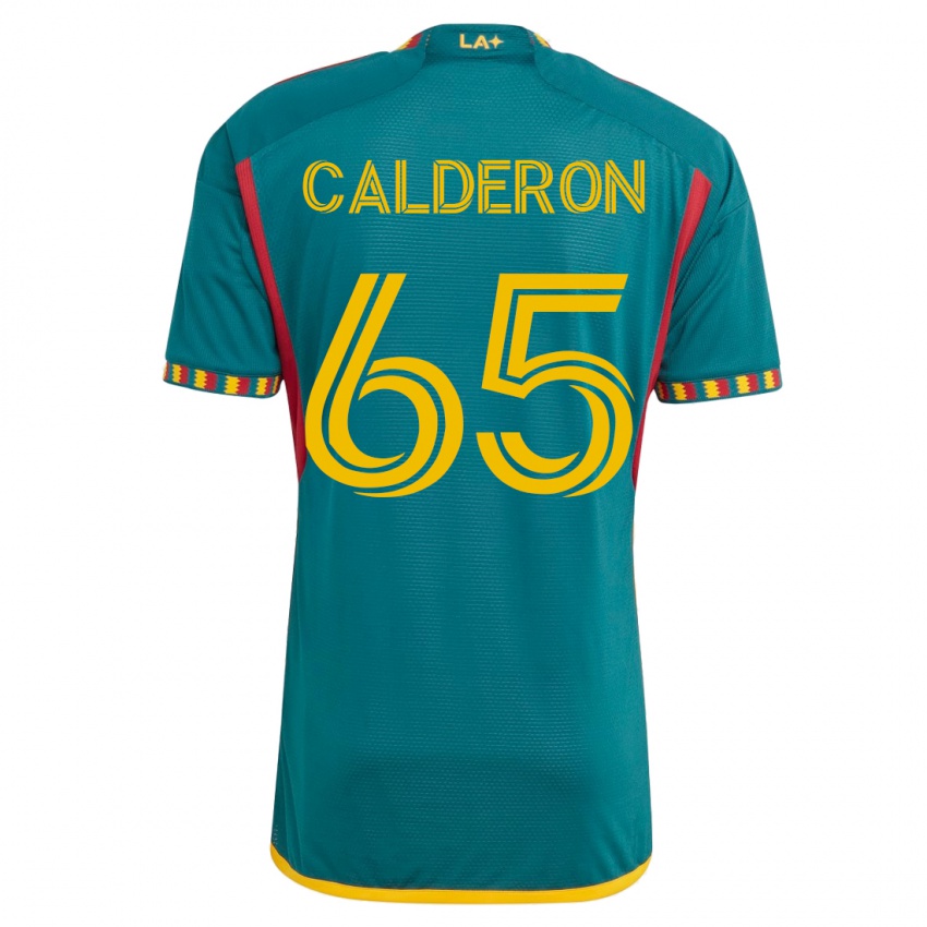 Kinderen Juan Calderón #65 Groente Uitshirt Uittenue 2023/24 T-Shirt België
