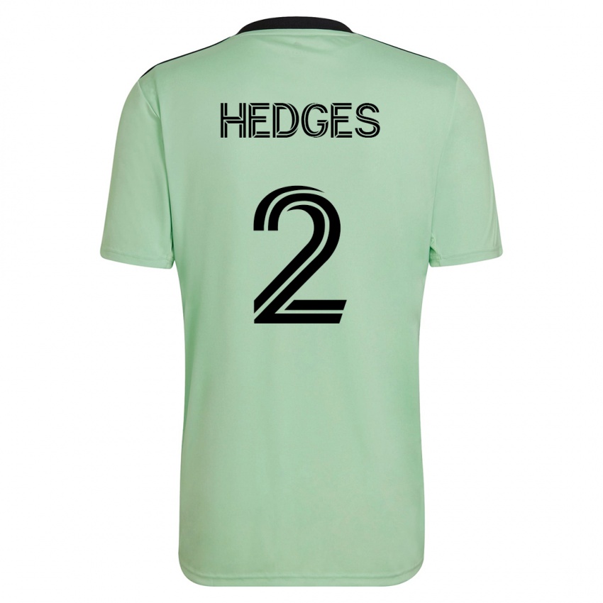 Kinder Matt Hedges #2 Hellgrün Auswärtstrikot Trikot 2023/24 T-Shirt Belgien