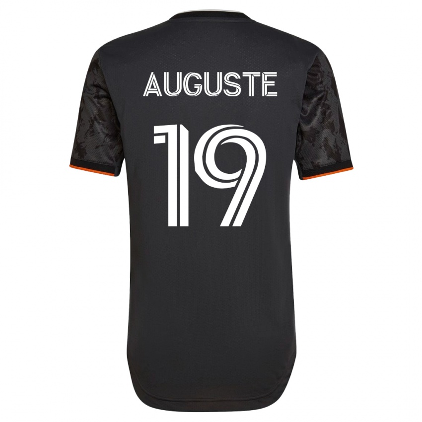 Kinder Charles Auguste #19 Schwarz Auswärtstrikot Trikot 2023/24 T-Shirt Belgien