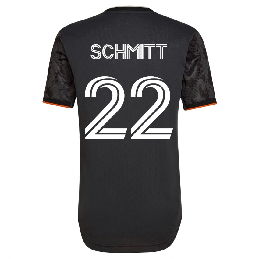 Kinder Tate Schmitt #22 Schwarz Auswärtstrikot Trikot 2023/24 T-Shirt Belgien