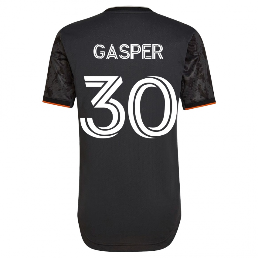 Kinder Chase Gasper #30 Schwarz Auswärtstrikot Trikot 2023/24 T-Shirt Belgien