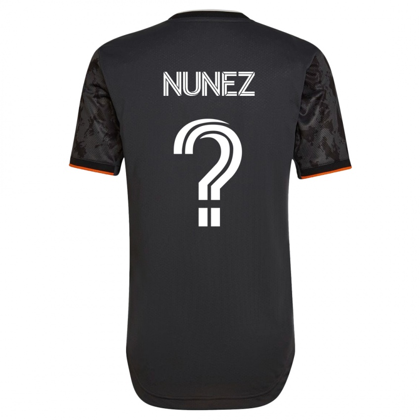 Kinderen José Núñez #0 Zwart Uitshirt Uittenue 2023/24 T-Shirt België