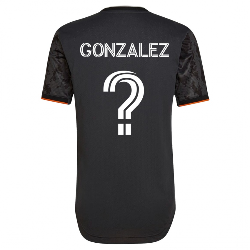 Kinderen Axel Gonzalez #0 Zwart Uitshirt Uittenue 2023/24 T-Shirt België