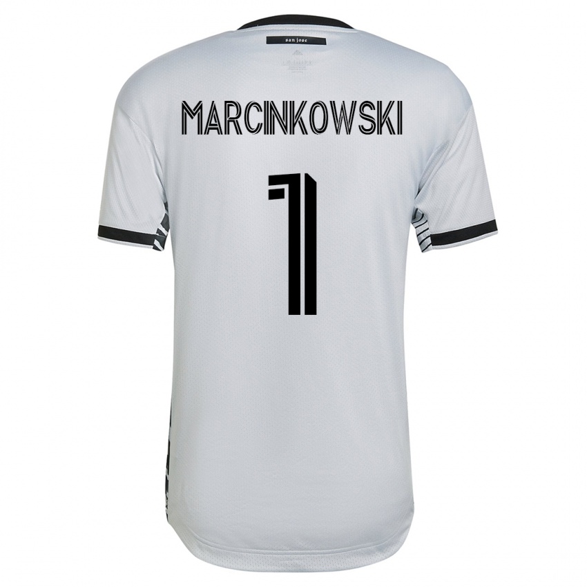Enfant Maillot Jt Marcinkowski #1 Blanc Tenues Extérieur 2023/24 T-Shirt Belgique