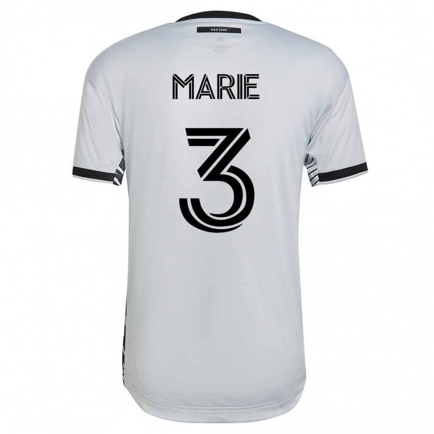 Kinder Paul Marie #3 Weiß Auswärtstrikot Trikot 2023/24 T-Shirt Belgien