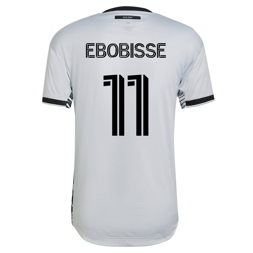 Enfant Maillot Jeremy Ebobisse #11 Blanc Tenues Extérieur 2023/24 T-Shirt Belgique