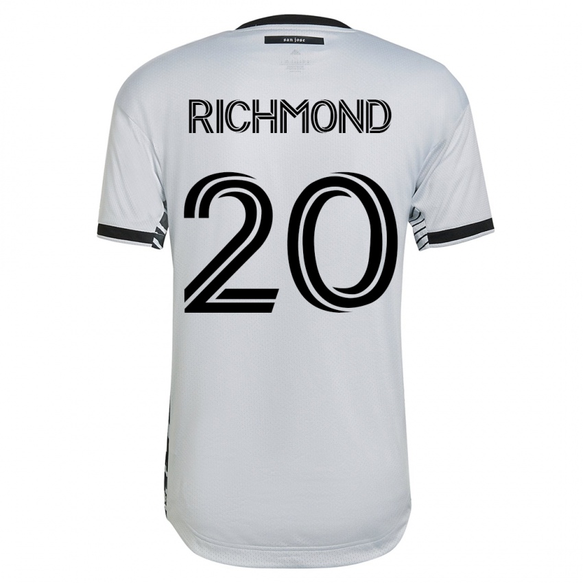 Kinderen Will Richmond #20 Wit Uitshirt Uittenue 2023/24 T-Shirt België