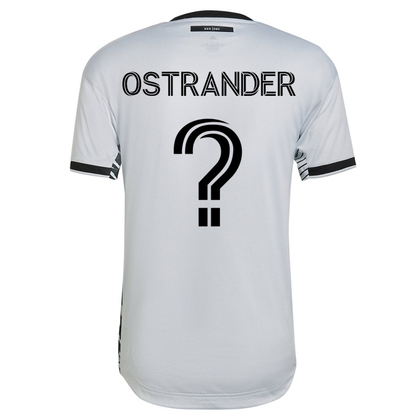 Enfant Maillot William Ostrander #0 Blanc Tenues Extérieur 2023/24 T-Shirt Belgique