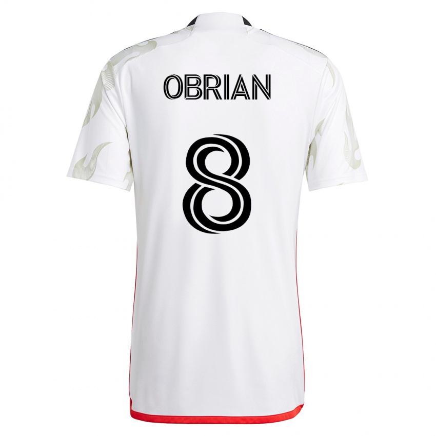 Kinder Jáder Obrian #8 Weiß Auswärtstrikot Trikot 2023/24 T-Shirt Belgien