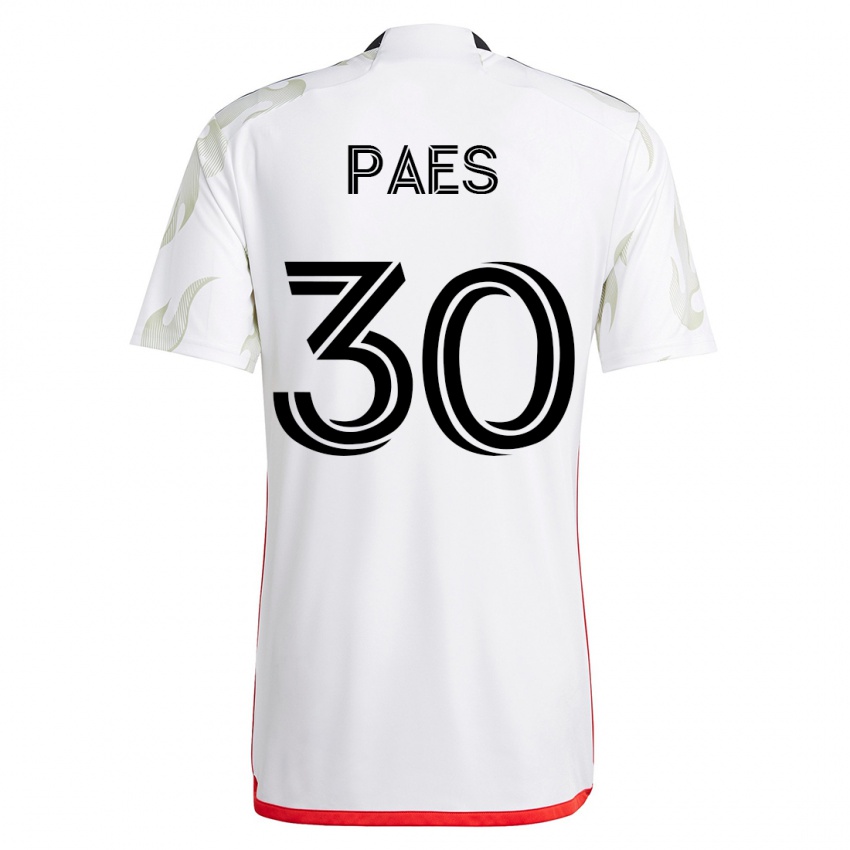 Kinder Maarten Paes #30 Weiß Auswärtstrikot Trikot 2023/24 T-Shirt Belgien