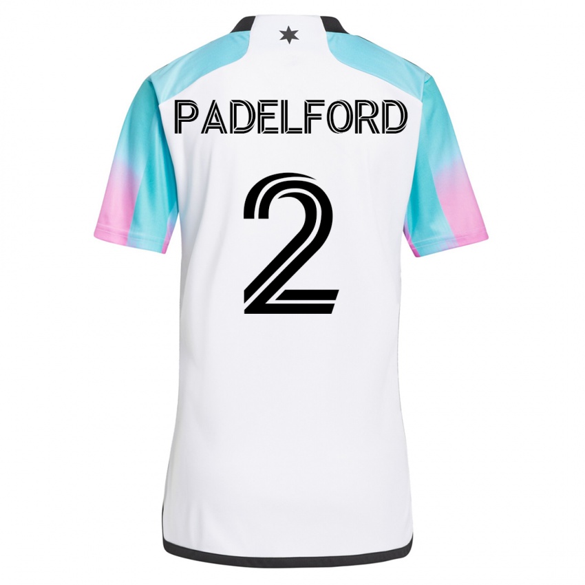 Kinderen Devin Padelford #2 Wit Uitshirt Uittenue 2023/24 T-Shirt België