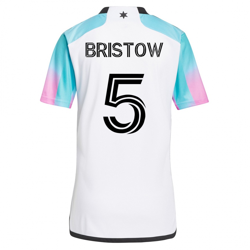 Kinderen Ethan Bristow #5 Wit Uitshirt Uittenue 2023/24 T-Shirt België