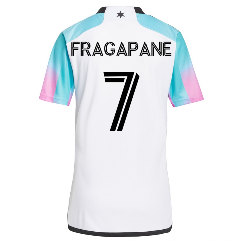 Kinderen Franco Fragapane #7 Wit Uitshirt Uittenue 2023/24 T-Shirt België