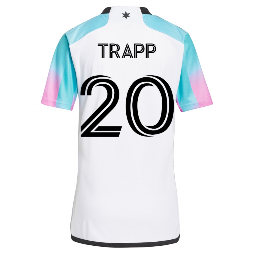Kinderen Wil Trapp #20 Wit Uitshirt Uittenue 2023/24 T-Shirt België