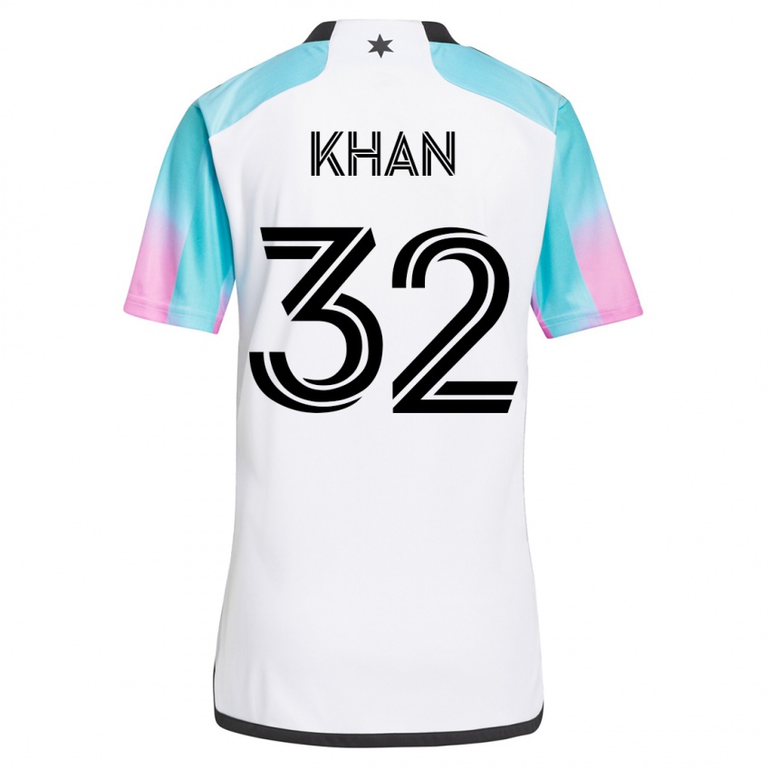 Kinderen Molik Khan #32 Wit Uitshirt Uittenue 2023/24 T-Shirt België