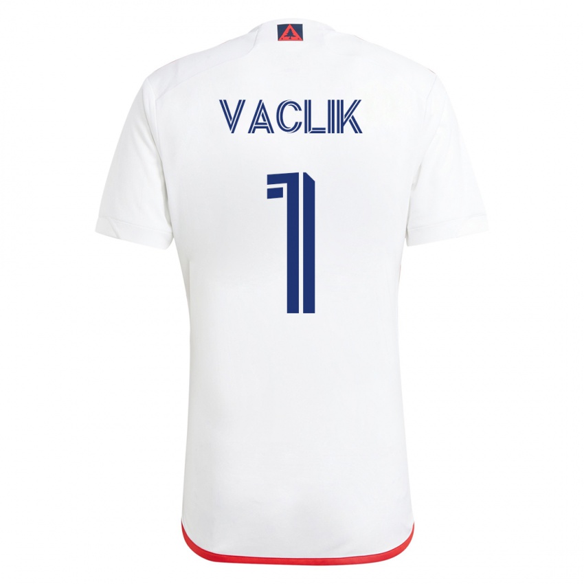 Kinder Tomas Vaclik #1 Weiß Rot Auswärtstrikot Trikot 2023/24 T-Shirt Belgien