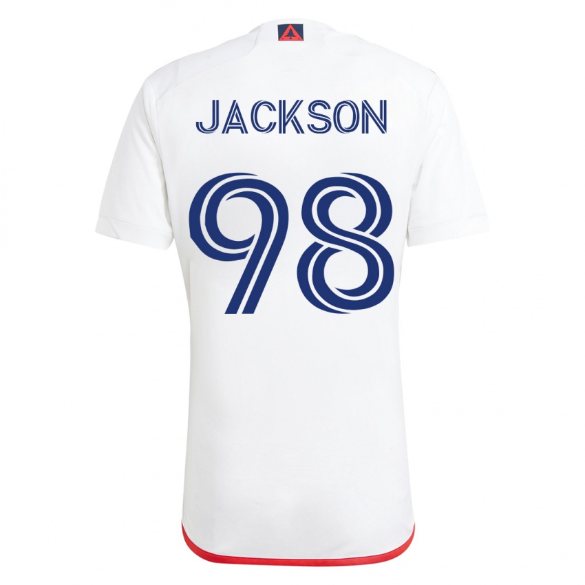 Kinder Jacob Jackson #98 Weiß Rot Auswärtstrikot Trikot 2023/24 T-Shirt Belgien