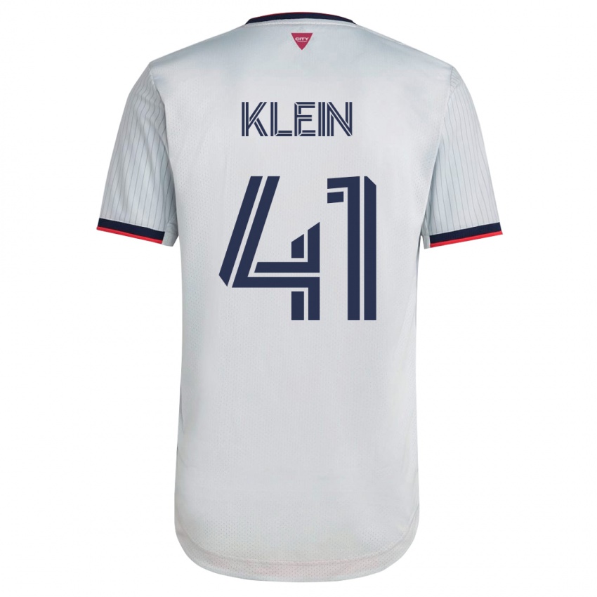 Kinder Johnny Klein #41 Weiß Auswärtstrikot Trikot 2023/24 T-Shirt Belgien