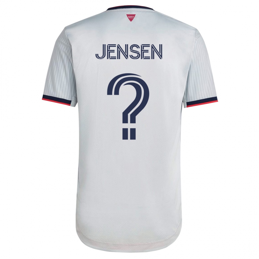 Kinder Isak Jensen #0 Weiß Auswärtstrikot Trikot 2023/24 T-Shirt Belgien