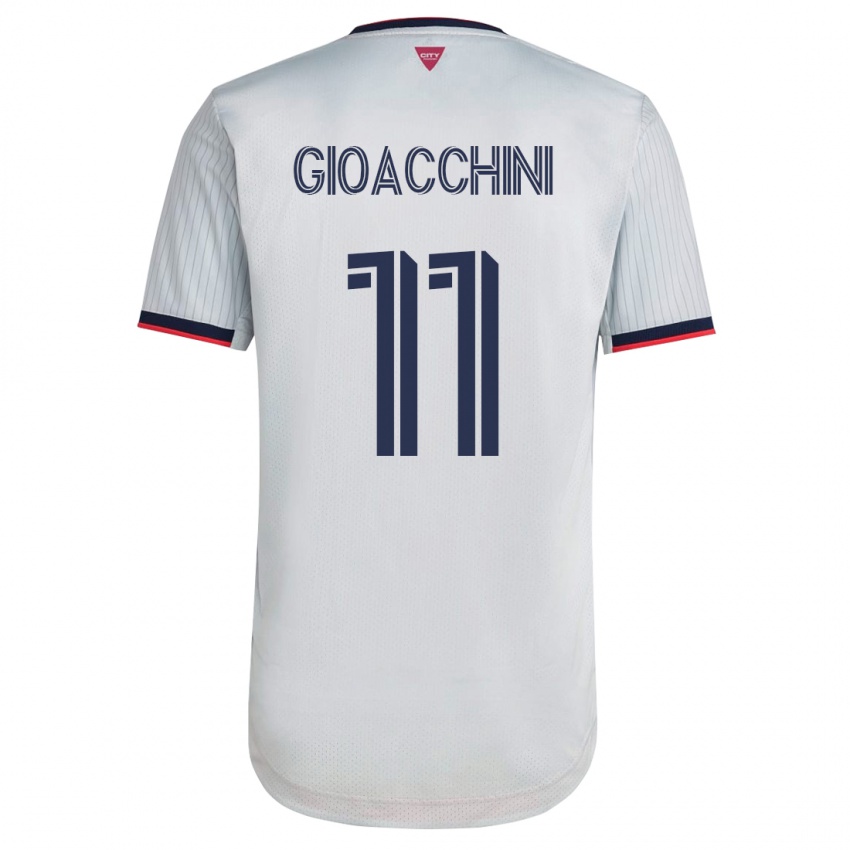Kinder Nicholas Gioacchini #11 Weiß Auswärtstrikot Trikot 2023/24 T-Shirt Belgien
