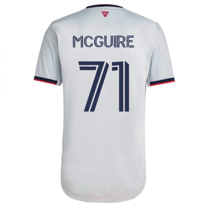 Kinder Nolan Mcguire #71 Weiß Auswärtstrikot Trikot 2023/24 T-Shirt Belgien