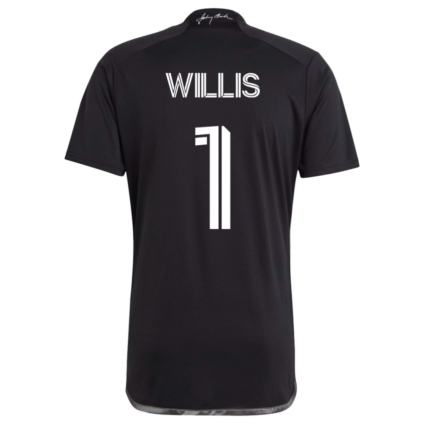 Kinder Joe Willis #1 Schwarz Auswärtstrikot Trikot 2023/24 T-Shirt Belgien