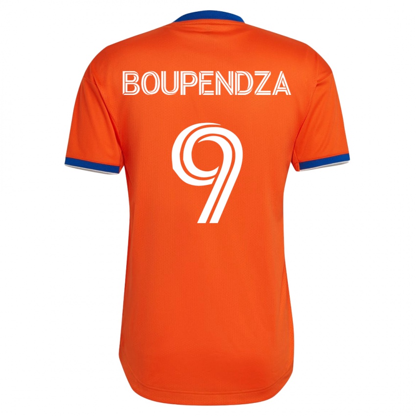 Kinderen Aaron Boupendza #9 Wit Uitshirt Uittenue 2023/24 T-Shirt België