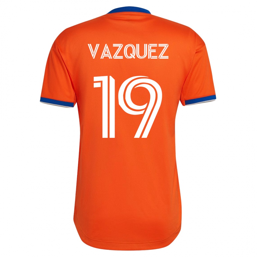 Kinderen Brandon Vazquez #19 Wit Uitshirt Uittenue 2023/24 T-Shirt België