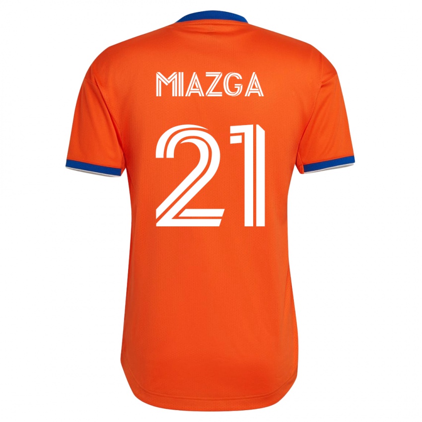Enfant Maillot Matt Miazga #21 Blanc Tenues Extérieur 2023/24 T-Shirt Belgique