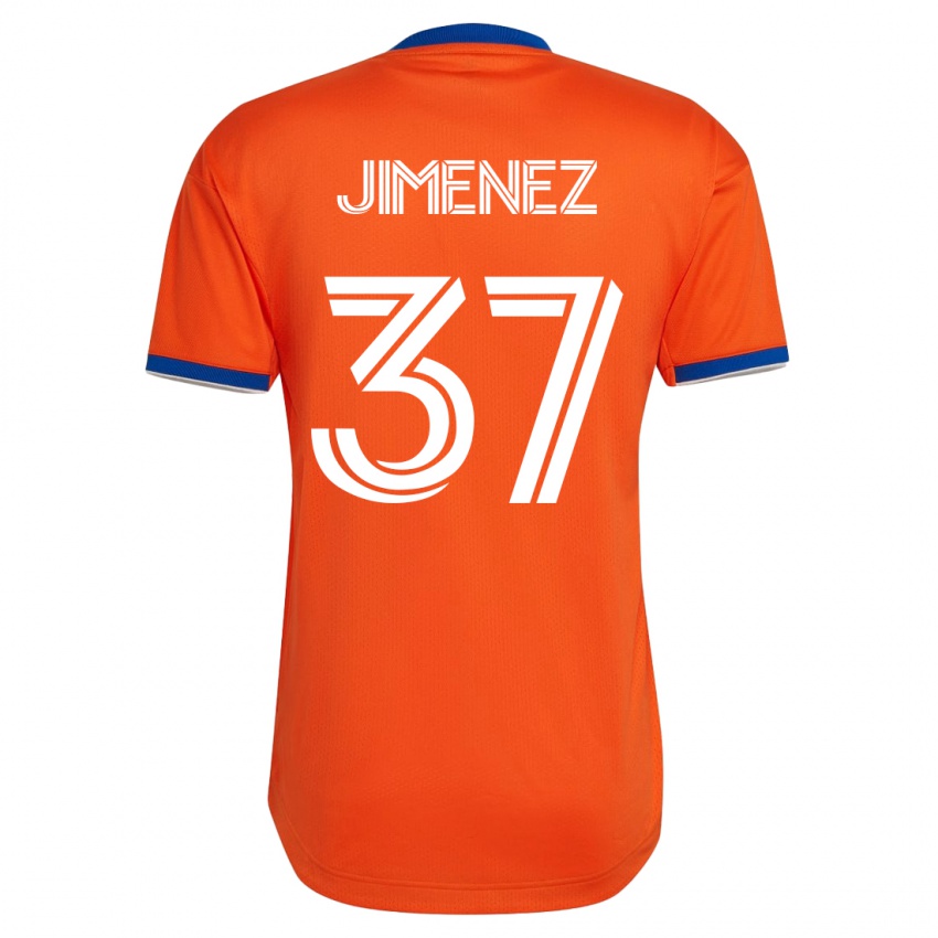 Kinder Stiven Jimenez #37 Weiß Auswärtstrikot Trikot 2023/24 T-Shirt Belgien