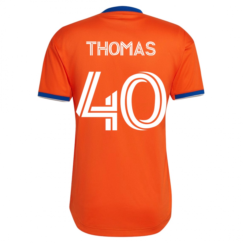 Kinder Kai Thomas #40 Weiß Auswärtstrikot Trikot 2023/24 T-Shirt Belgien