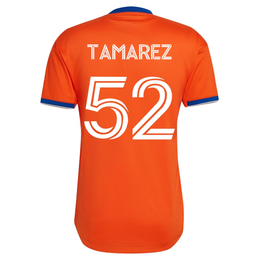 Kinder Lucas Tamarez #52 Weiß Auswärtstrikot Trikot 2023/24 T-Shirt Belgien