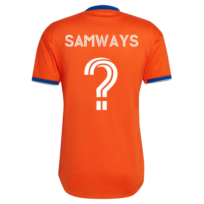 Kinderen Nicholas Samways #0 Wit Uitshirt Uittenue 2023/24 T-Shirt België