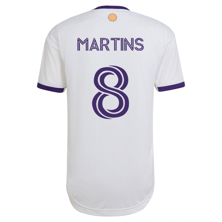 Kinder Felipe Martins #8 Weiß Auswärtstrikot Trikot 2023/24 T-Shirt Belgien