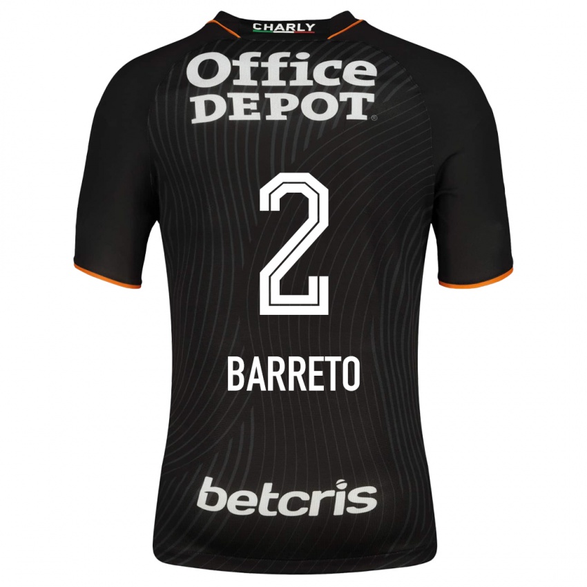Kinder Sergio Barreto #2 Schwarz Auswärtstrikot Trikot 2023/24 T-Shirt Belgien