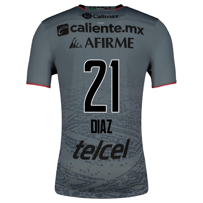 Kinder Ricardo Díaz #21 Grau Auswärtstrikot Trikot 2023/24 T-Shirt Belgien