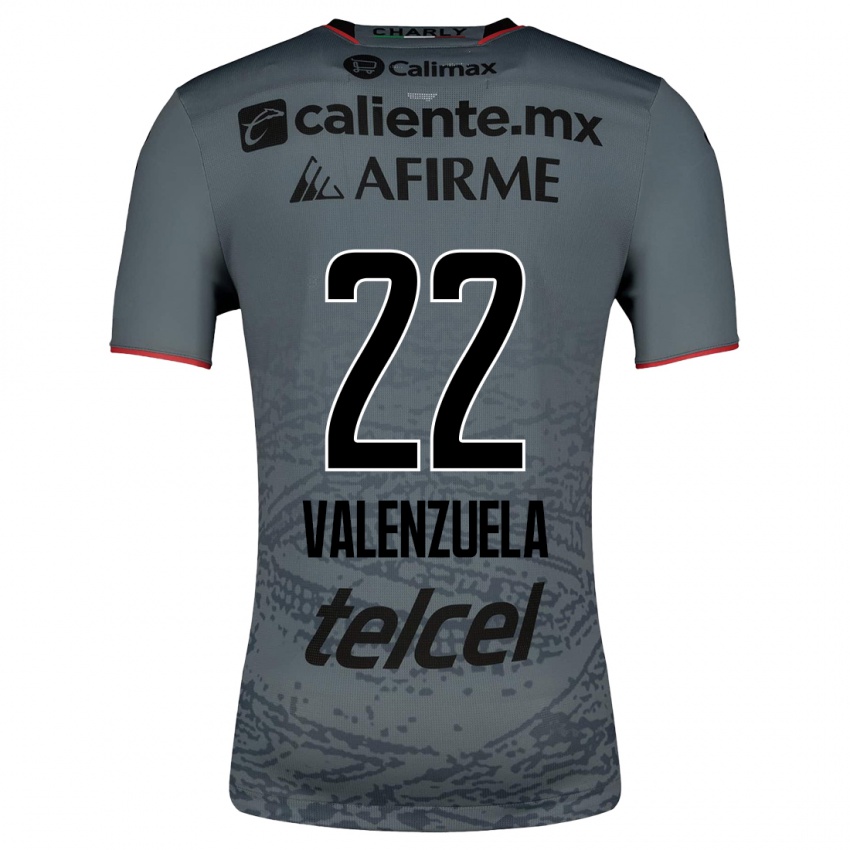 Kinder Carlos Valenzuela #22 Grau Auswärtstrikot Trikot 2023/24 T-Shirt Belgien